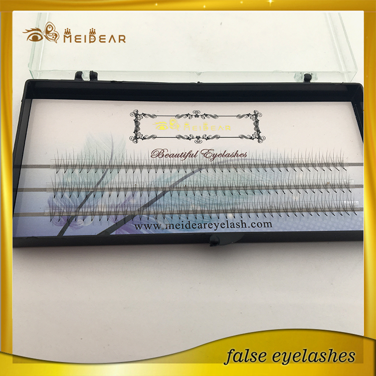 Natural looking good quality silk pre-fanned volume eyelashes extension USA